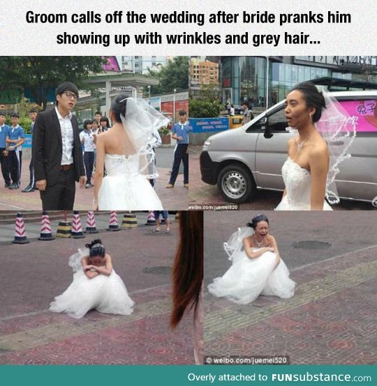 Wedding prank goes wrong