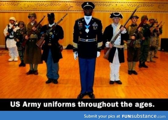 US Army uniforms throughout the ages