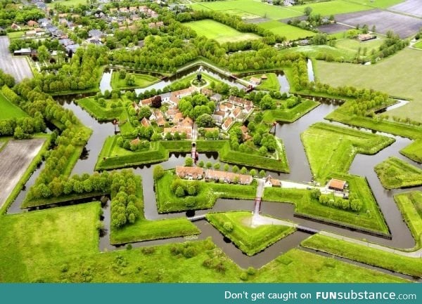 Fort Bourtange is a star fort in the village of Bourtange, Groningen, Netherlands. Here