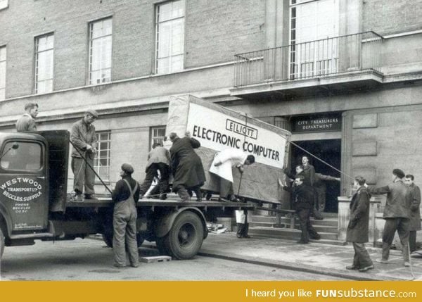 Having your computer delivered in the 1950s