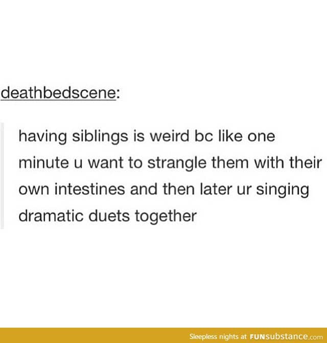 Having siblings