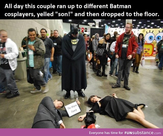 Pranking batman cosplayers