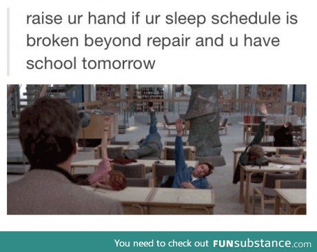 And yet I always wonder why I fall asleep in class