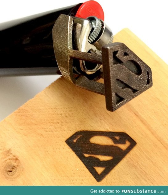 Superman branding iron