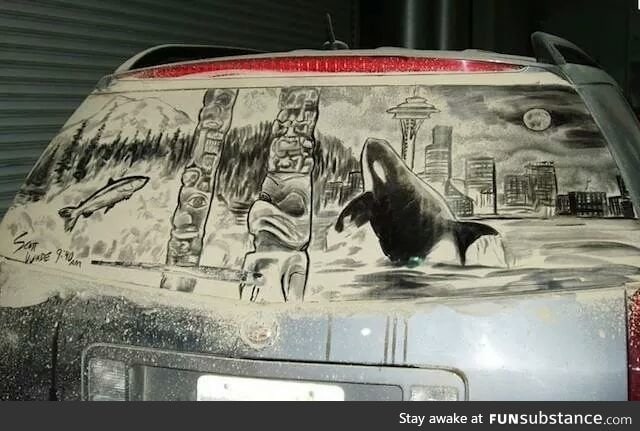 One of the best dirty car drawings I have ever seen