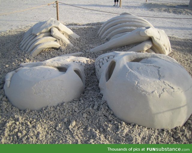 Winner of sand sculpture contest