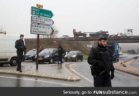 The French brought a tank to the hostage situation
