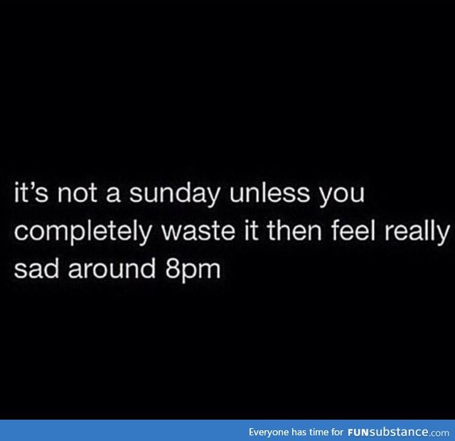 Sunday sadness