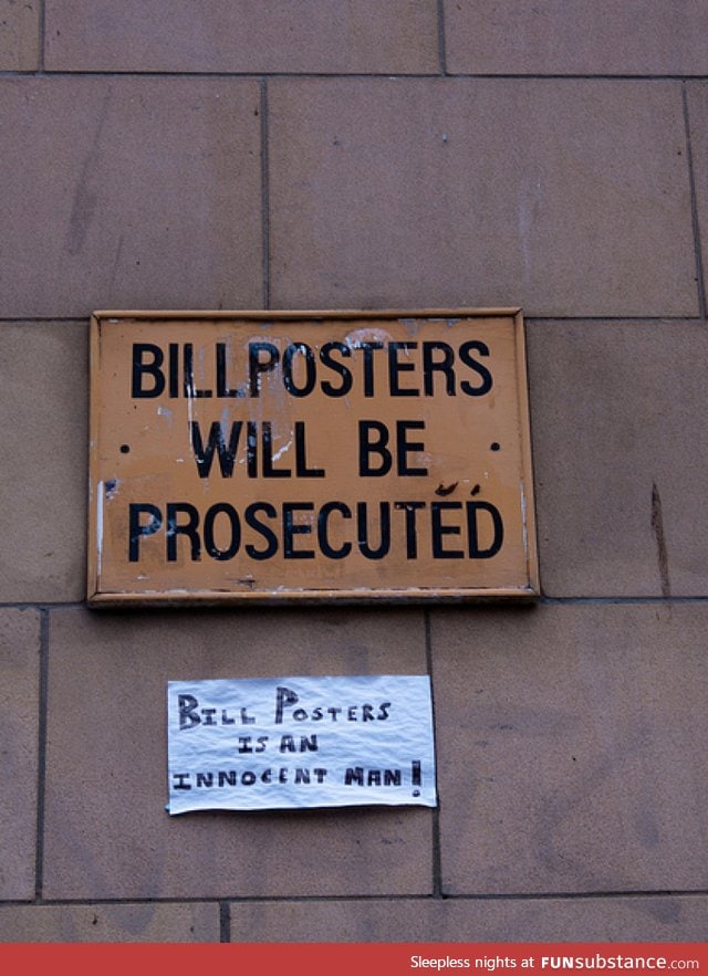 Bill posters