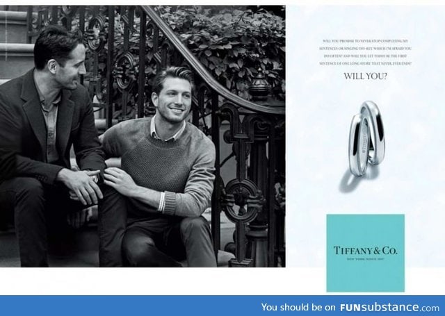 For the first time ever, a Tiffany's ad features a gay couple