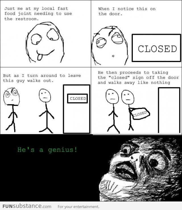 Try this trick when you need to poop at a public restroom
