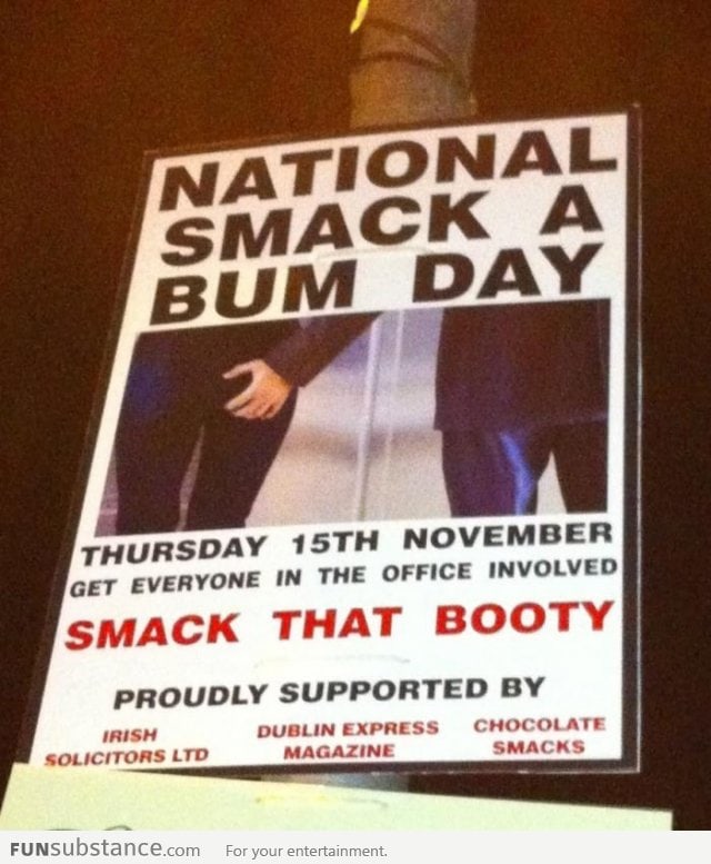 "National Smack A Bum Day" in Dublin