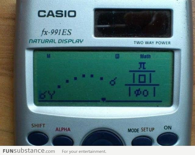 Angry Birds level: Casio fx 991ES