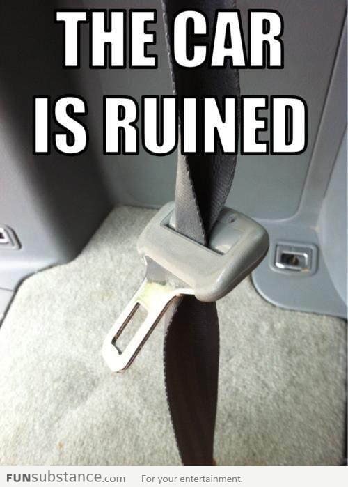 The car is ruined