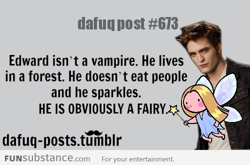 he's not a vampire