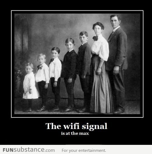 Your Wi-Fi signal is at the max