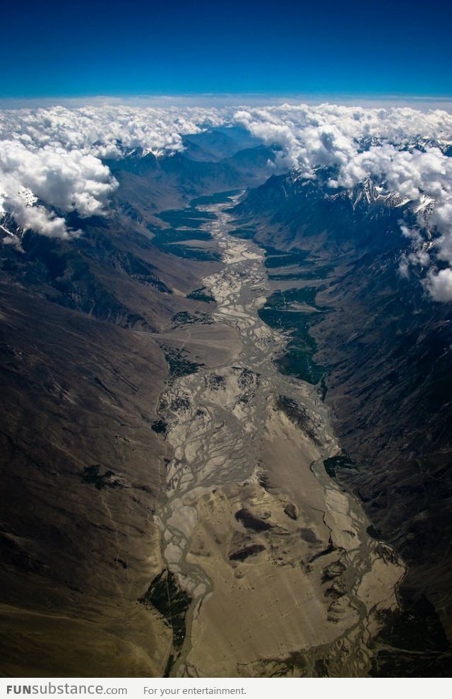 Parting of the clouds in the Himalayas