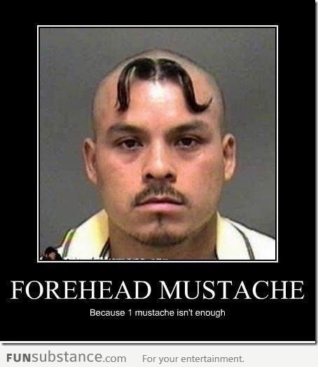 Because one mustache isn't enough