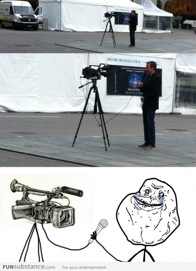 Forever Alone News Guy