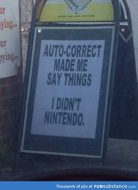 Auto correct