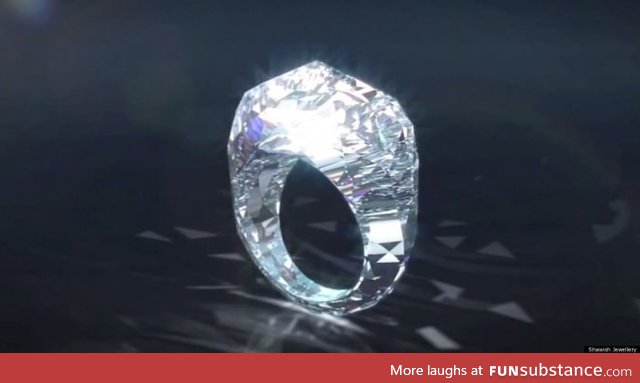 A solid Diamond ring. At a cool $70 million, it's yours