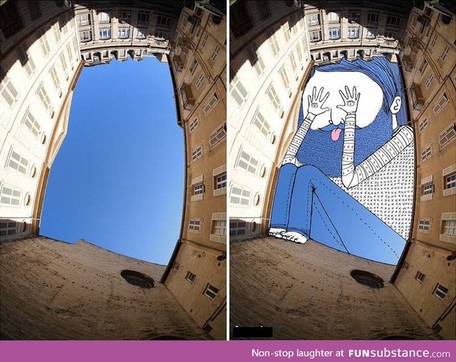 This Guy Takes Photos of Buildings and then Uses the Sky as His Canvas