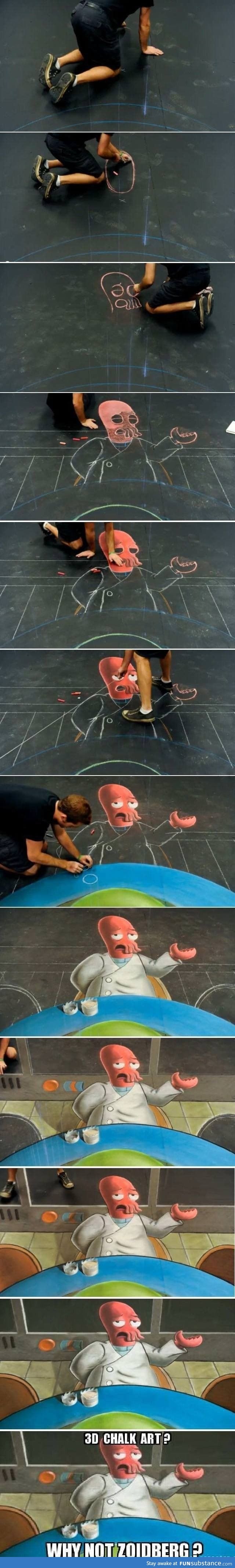 3D Chalk Art? Why Not?