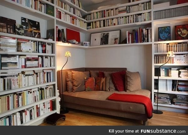 Awesome home library.