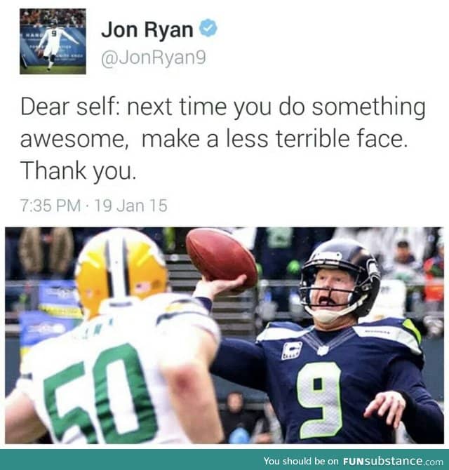 Seahawks punter making fun of himself