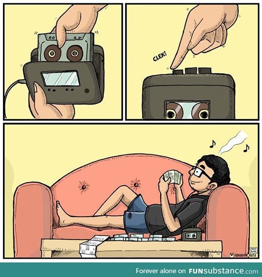 Listening to music back then