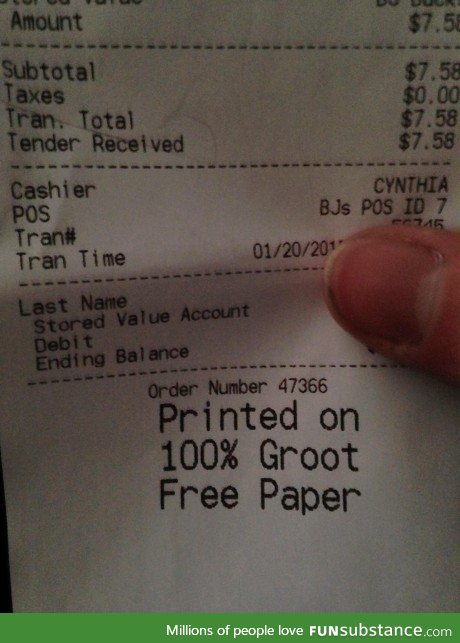 This receipt