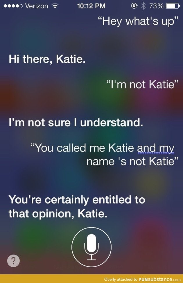 Stop oppressing me Siri