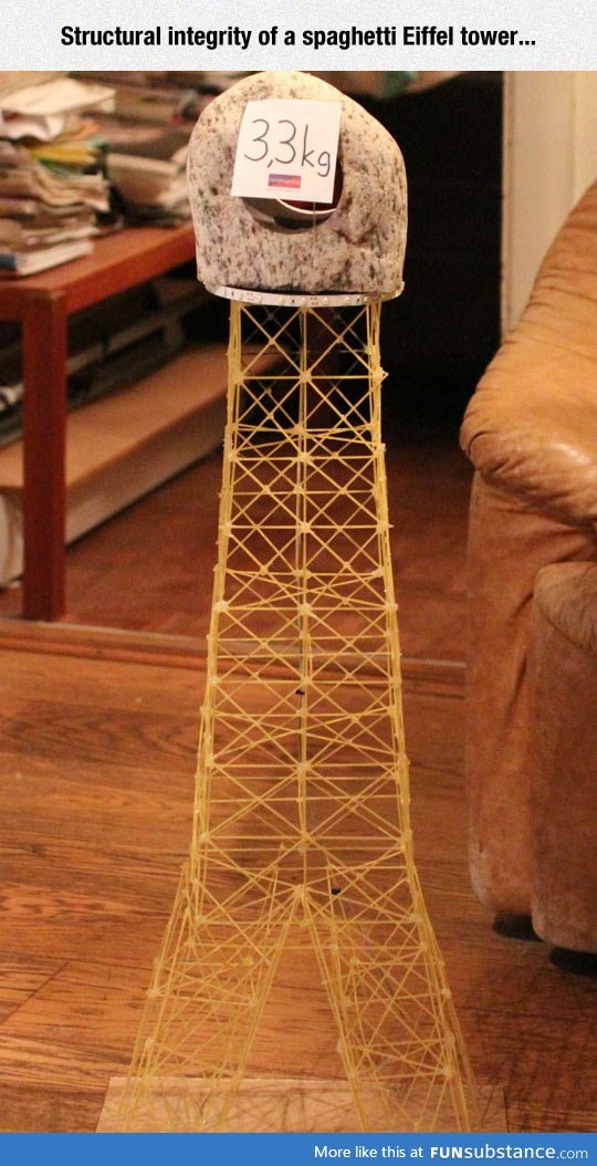 Spaghetti eiffel tower