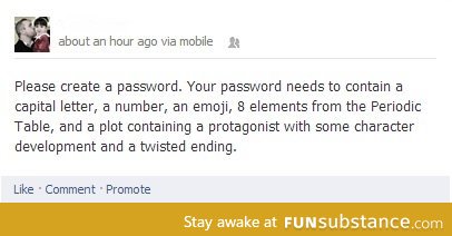 Password requirements