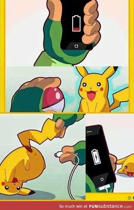 The only reason Pikachu Is always out of Pokeball :V