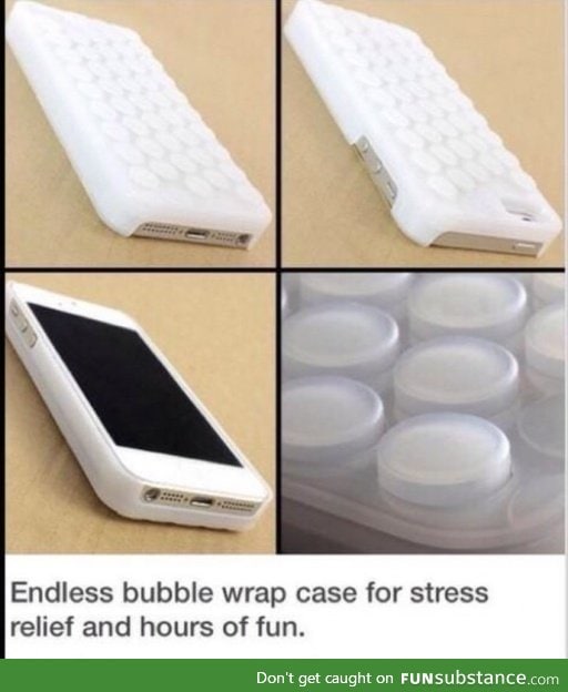 Bubble wrap phone case