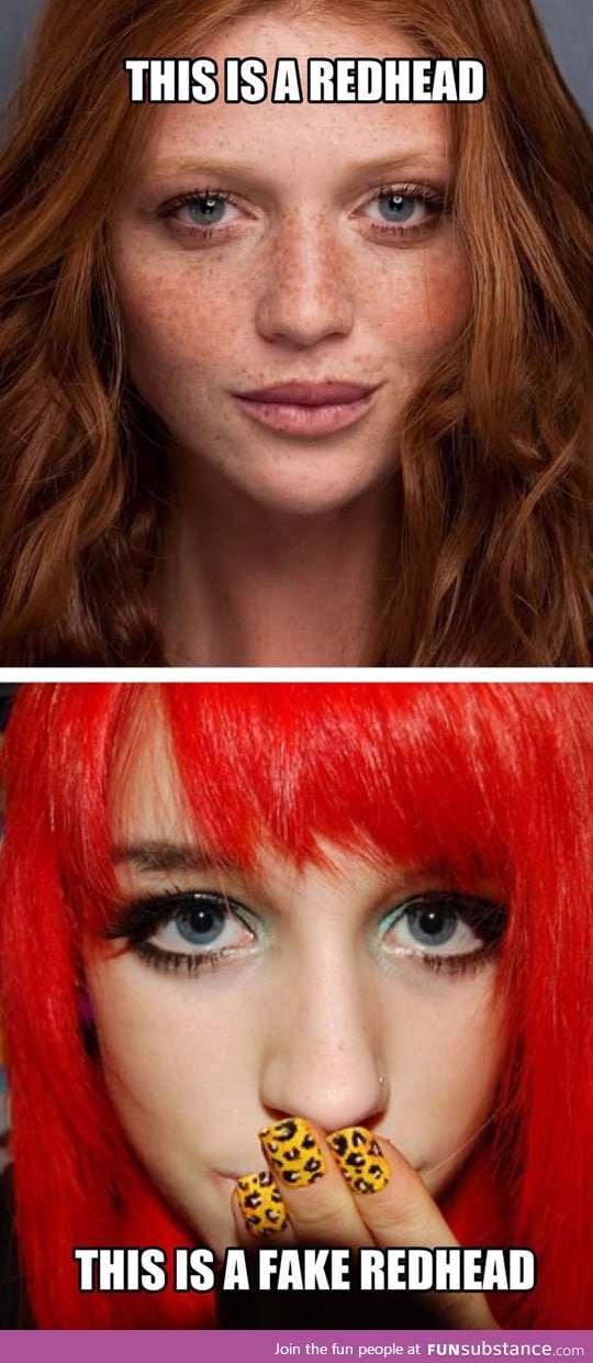 To clear any confusion about redheads