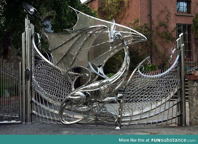 This is the most badass gate you'll ever see in your life
