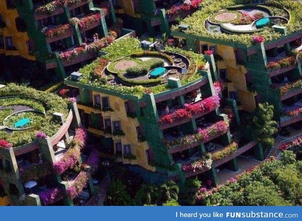 A botanical apartment complex in Thailand