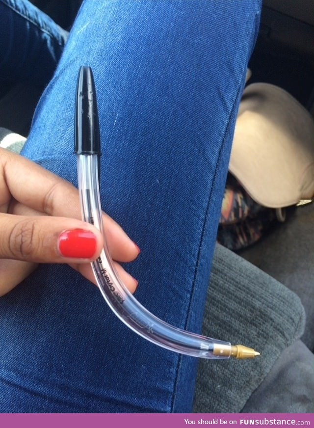 This is what the Australian sun does to a pen that's left in a car