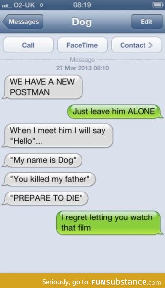 Texts from your dog