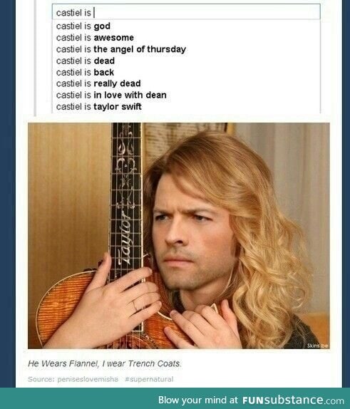 Just came across this gem! Castiel is...