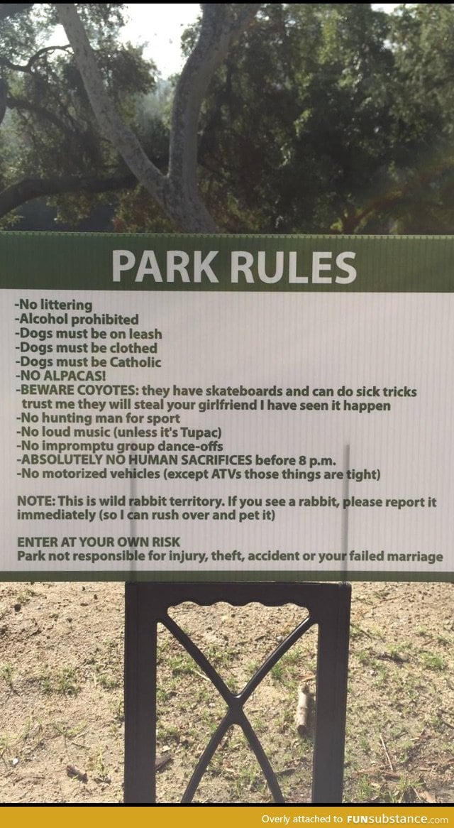 Park rules