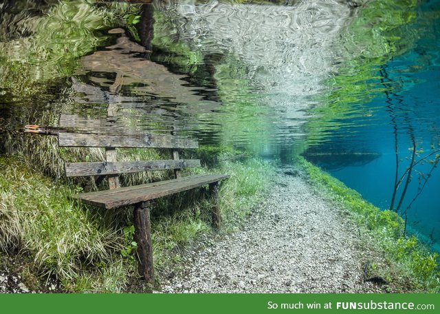 Green Lake in Austria- submerged park