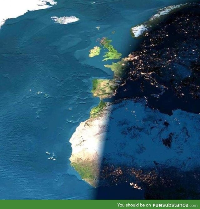 Day vs. Night from space