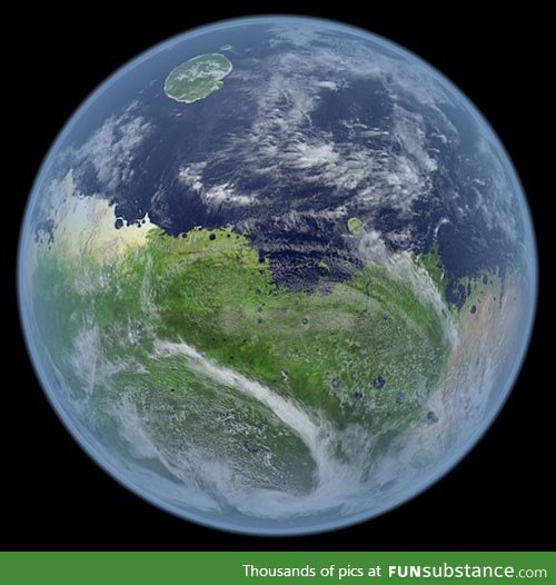 How mars would look like if it still had water
