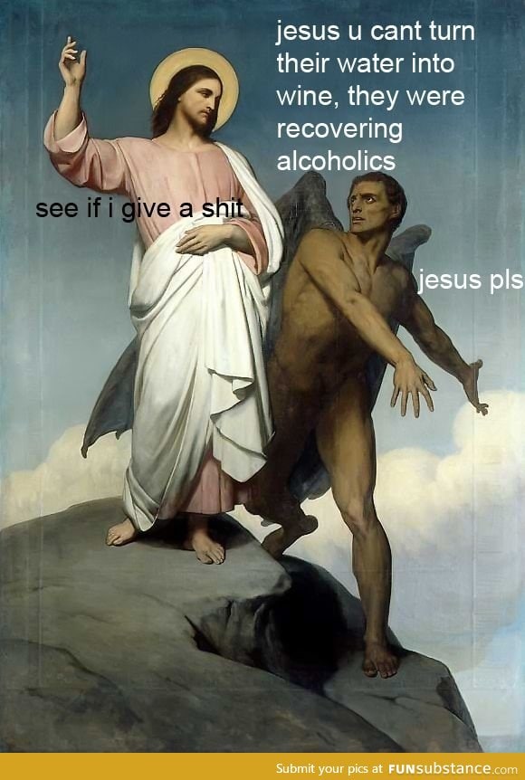 Jesus helps recovering alcoholics out of recovery