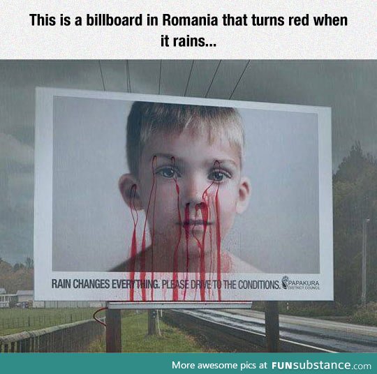 Very dramatic billboard