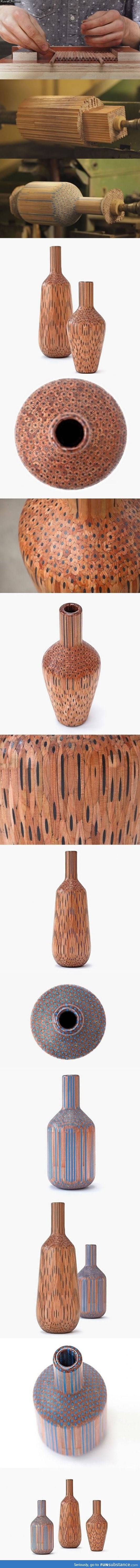 Pencil carved art
