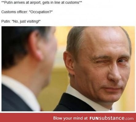 Oh Putin you silly